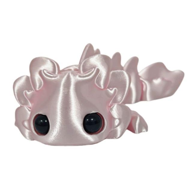 3D Printed Salamander Figures Multi-Joint Movable Simulation Eyes Kids Toy Home Living Room Desktop Decoration Children Gift