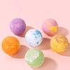 Bath Salt Ball with Surprise Toy Inside Fruity Floral Plants Extract Handmade Natural Sea Salt Ball Bubble Bath Ball Women Men SPA Bath Gift