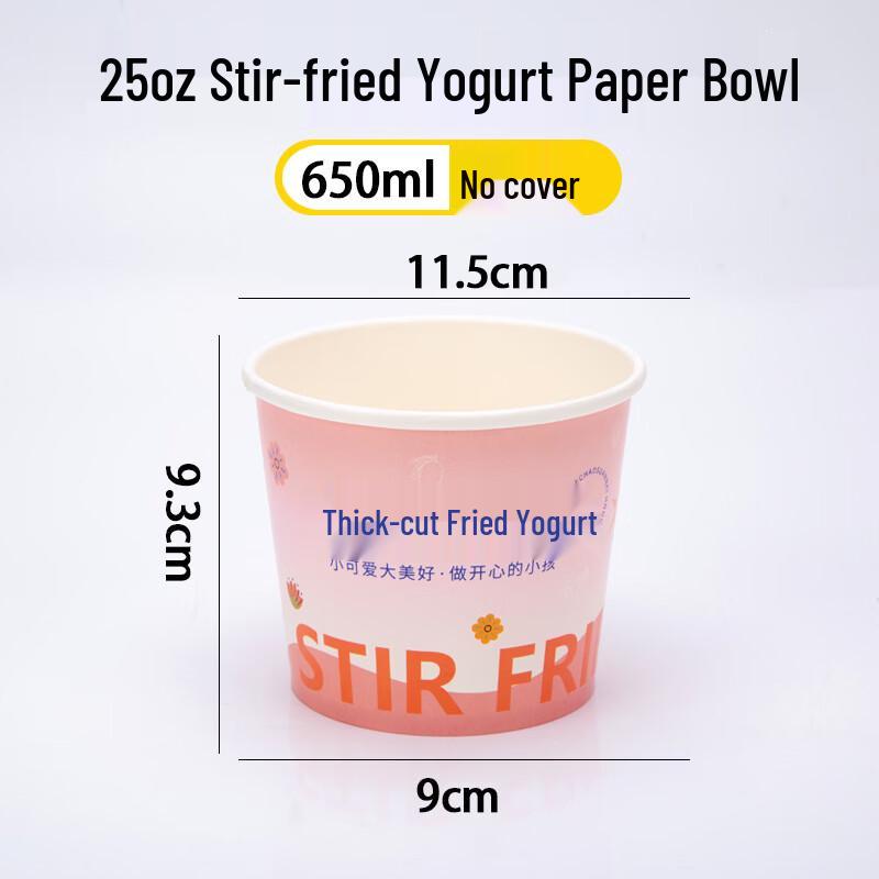 

Handun Disposable Fried Yogurt Paper Bowls