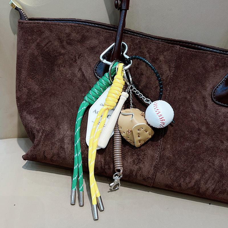Yogodlns Elegant Baseball Bags Pendant Stylish Bag Accessory For Women Woven Rope Handbag Hanging Bags Accessories Spare Parts for Bags