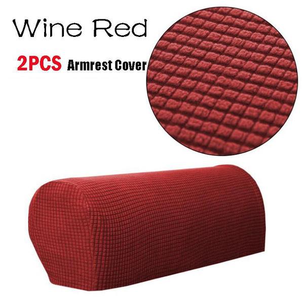 1 Paar Sofabezüge für Wohnzimmer, abnehmbarer Arm-Stretch-Couch-Stuhl-Schutz, Sesselbezüge, Armlehne, solider Couch-Bezug