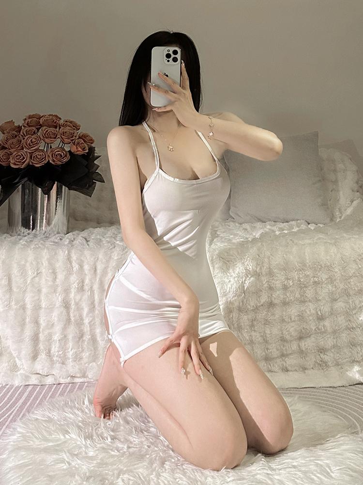 Women Sexy Maid Bunny Costumes Cosplay Babydoll Erotic Lingerie Spaghetti Strap Skirt Set Swimsuit Uniform Party Club Outfit