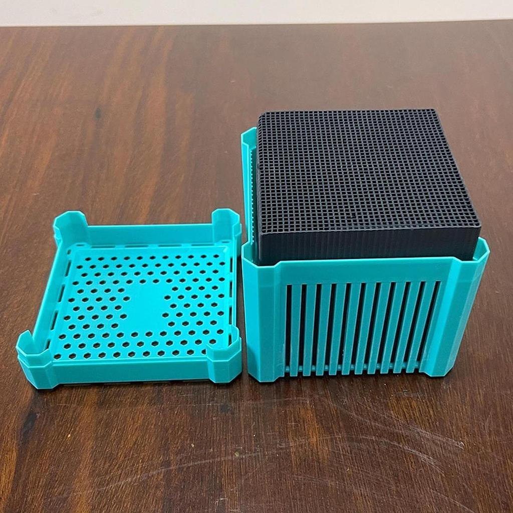 Aquarium Filtration Storage Box Media Organizer Premium Portable PVC Practical Sturdy Hollow