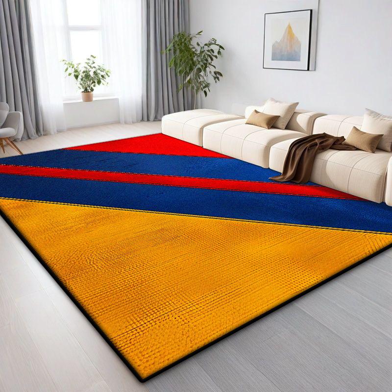 Lehký luxus Geometrický koberec Obývací pokoj Severská dekorace Domácí Koberce velkých ploch Pohovková zóna Ložnice Šatna Podlahové rohože Protiskluzové