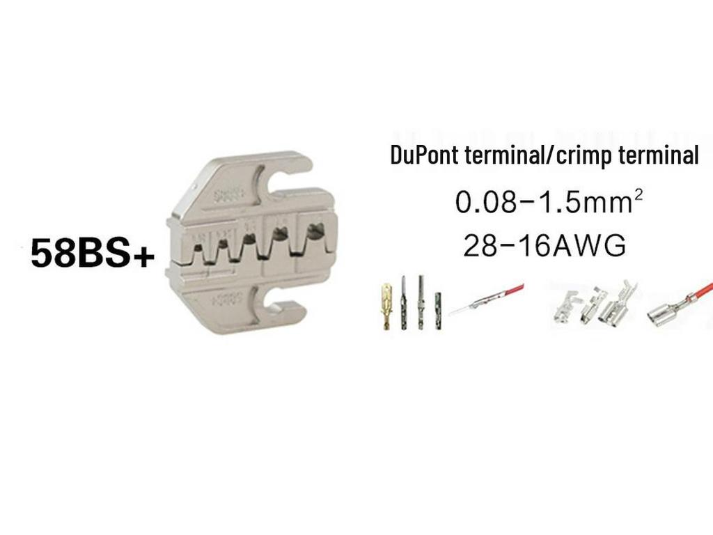 SN Series Crimping Pliers Jaws: Spring & Terminal Fittings (02C, 06WF, 2546B, 58B, 06)