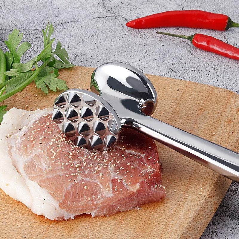 1pcs Hit The Meat Hammer Double-Sided Loose Meat Hammer Pork Steak Fluffy Tender Mince Hammer Creative Kitchen Tools