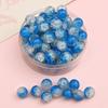 Perline di Vetro Crackle da 8/10mm per Gioielli Fai da Te - Perline Rotonde per Braccialetti e Collane