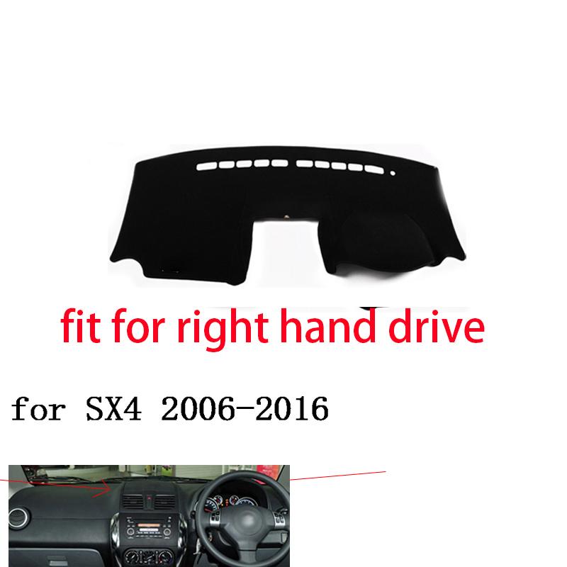 For Suzuki SX4 2006-2016  Right and Left Hand Drive Car Dashboard Covers Mat Shade Cushion Pad Carpets Accessories