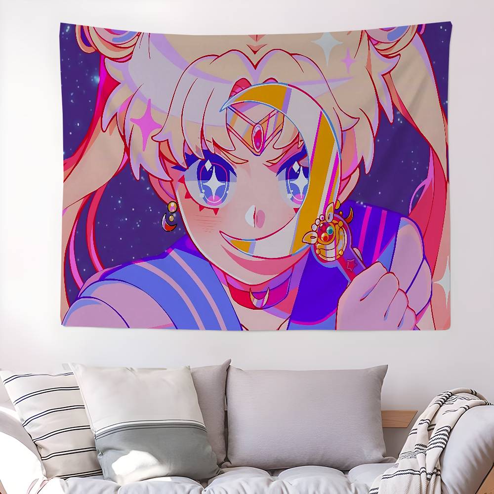 Anime RRole SSailor MMoon Hanging Bohemian Tapestry Cheap Hippie Wall Tapestries Mandala Wall Hanging Home Decor