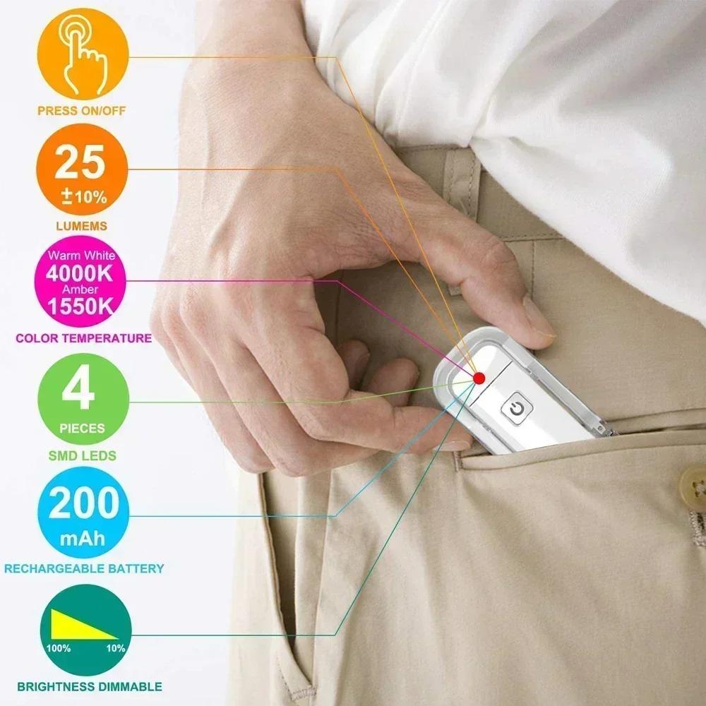 Reading Light, USB Rechargeable Book Light for Reading At Night In Bed,LED Clip On Portable Bookmark Light for Reading In Bed