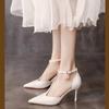 fashion Spring Autumn Brand Women Pumps Shoes Fashion Pointed Toe Ladies Elegant Hollow Out Sandals