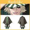 Urahara Kisuke Cosplay Costume Grey And Green Polyester Outfit For Anime Fans