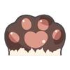 Cartoon Cat Paw Bath Mat With Waterabsorbing Silicone Fabric For Bathroom And Toilet Entrance
