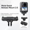 Rapid Release Metal Camera Mount Magnetic Lock Technology Double Attachment Harbors Stable Aluminum Alloy for Outdoor Filming Gear