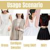 4 Pcs Waist Cincher & Shirt Clip Retro Dress Cinch Clips for Shawl, Gold Silver Waist Cincher Clip, 2 Style Dress Clips Back Cinch
