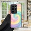 Phone Case: 2D Flat Samsung Galaxy A34 A35 M05 M06 S20 S22 S21 FE Plus 5G Protective Case, Couple Style, Rainbow Swirl, Christmas and Halloween Gift