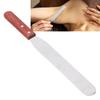 Metal Wax Spatulas Straight Stainless Steel Body Waxing Stick with Wooden Handle for Hair Removal
