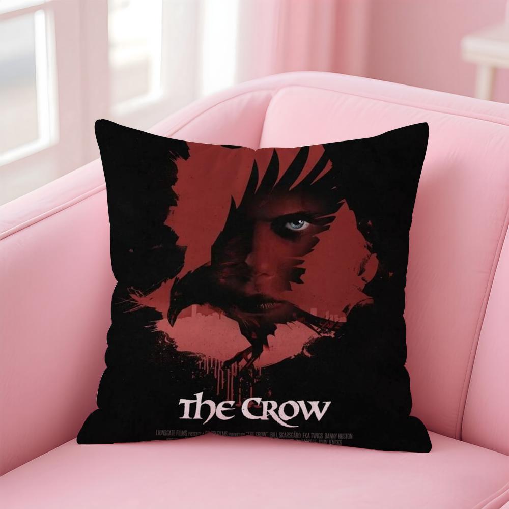 Movie Raven T-The CrowS Cushion Cover Comfortable Reversible Pillow Cover Ideal for Car Sofa Bedroom & Beyond 12x12Inch