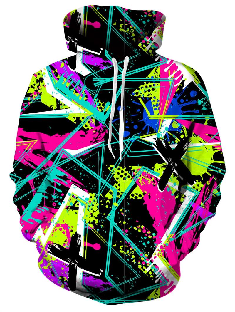 

Нові Друковані Унісекс Худі Новинка Принт 3D Візерунок Толстовка з Капюшоном Пуловер з Кишенею Худі Вуличний Одяг Вільний Зручний 3XL