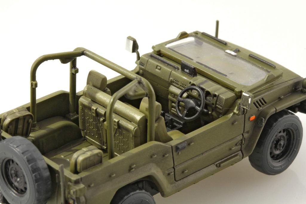 Fujimi Model Military Series 24 Japan Ground Force Truck Set ML24 1/72 No. Self-Defense 1/2-ton (V17 Type/Unit Use) 3-Car