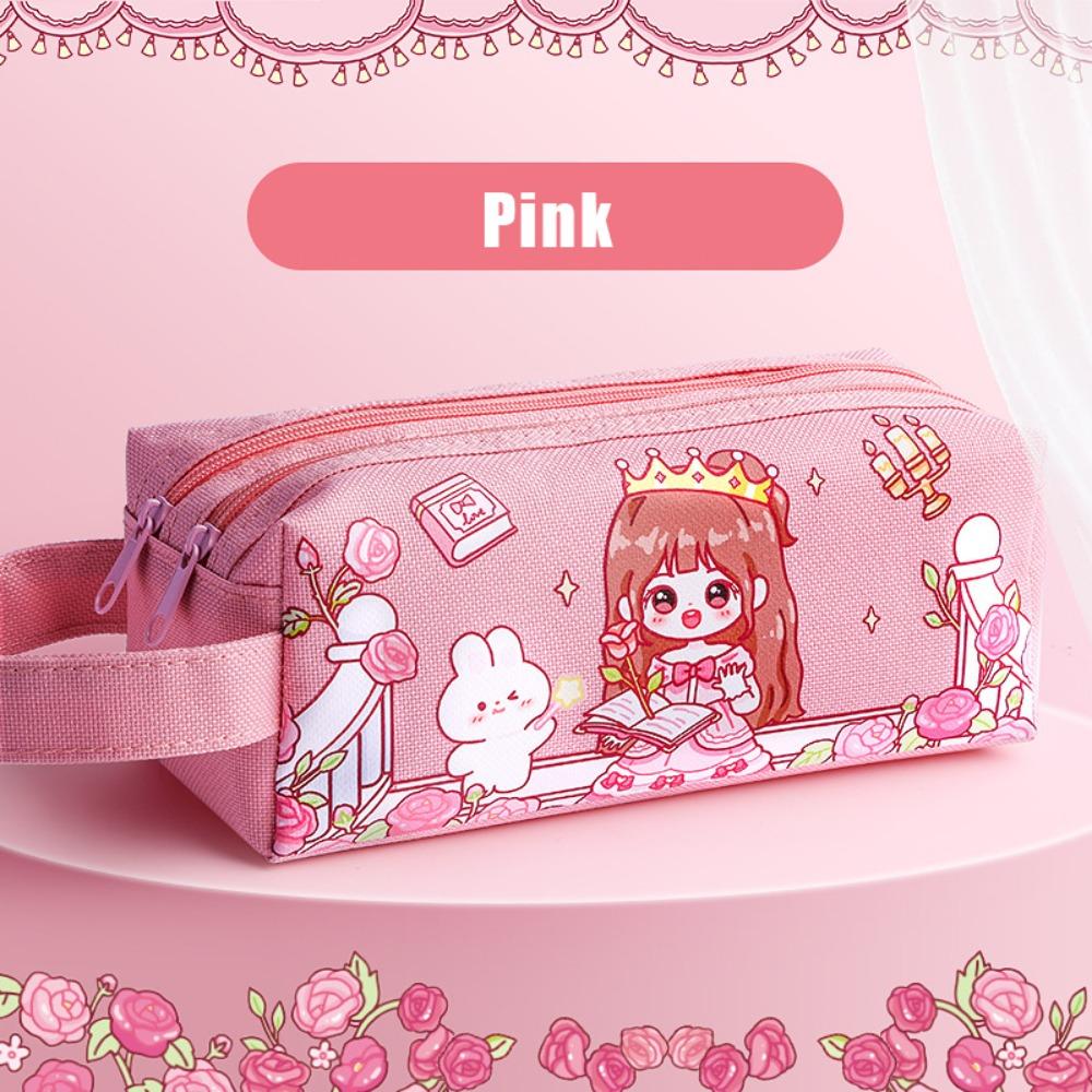 Double Layers Pencil Case Large Capacity Stationery Bag High Quality Pen Box  Back To School