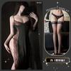 Sexy Underwear, Sexy Suspenders, Printed Slim-fitting Seduction Dress, Lace Leakage, Split Fork, Pure Desire Cheongsam