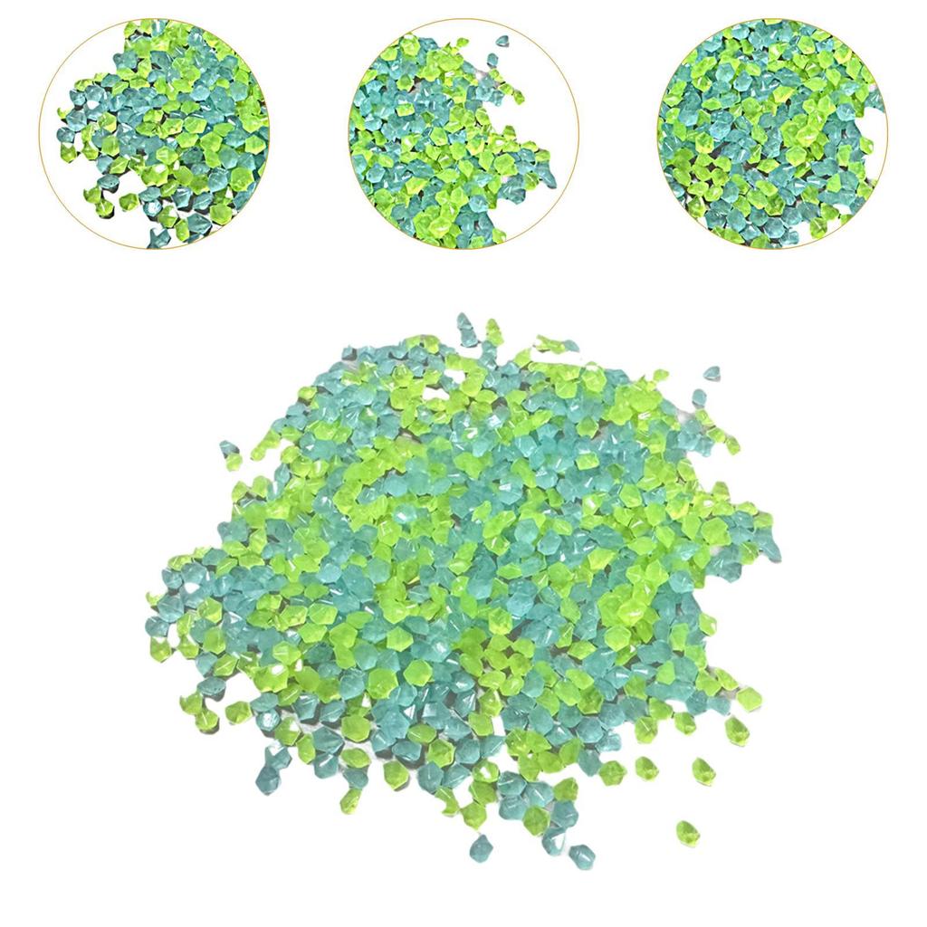 3-5mm Glow in A Dark Pebbles Sand Versatile Accessory DIY Craft Materials for Fairy Garden Decoration Smooth Surface Lightweight