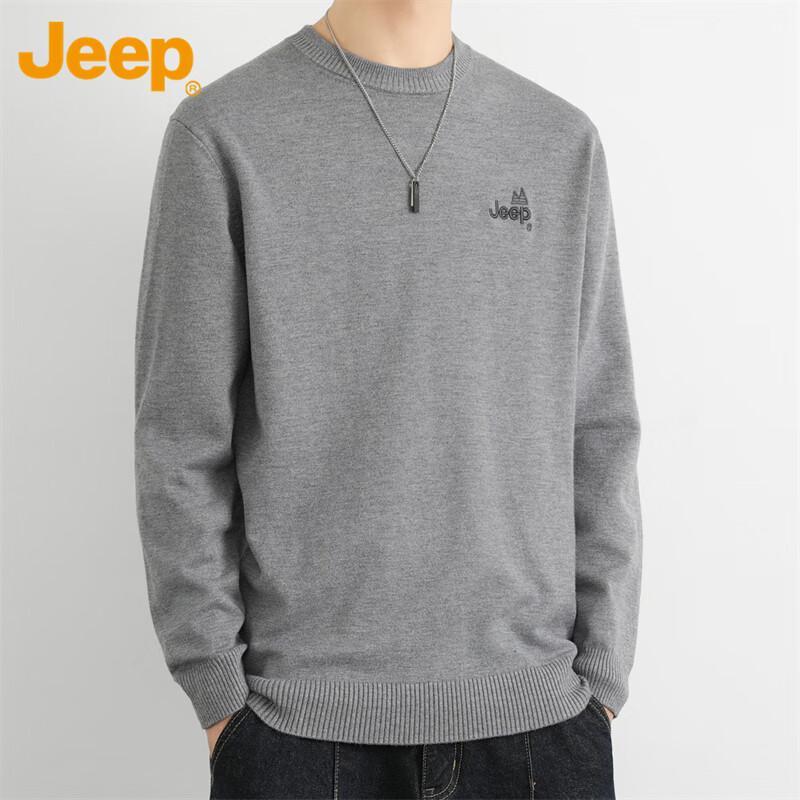 JEEP Men s Round Neck Knitted Sweater 2XL