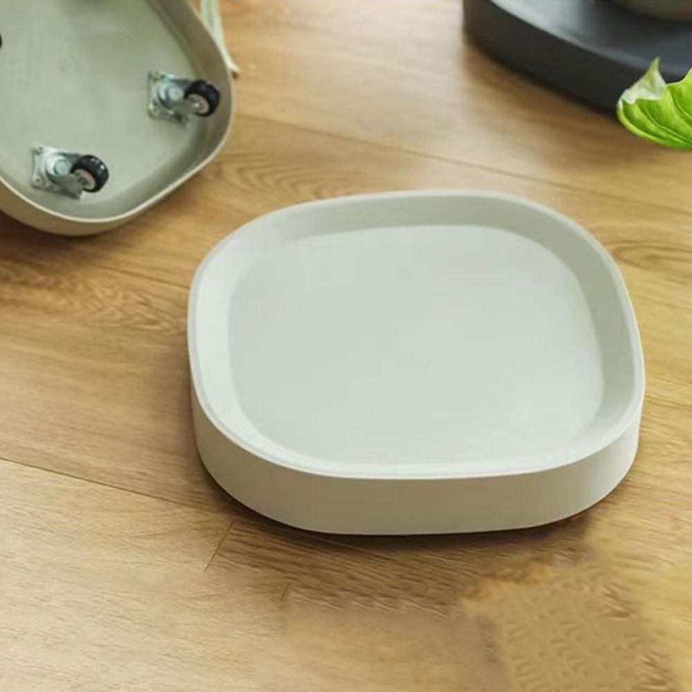 Square Universal Wheel Mobile Base Non-Slip Movable Plant Stand Flower Pot Mobile Tray  Living Room