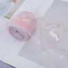 4cm Width Organza Ribbon 10 Yards Length Solid Color Wired Ribbon Mesh Style Hot Stamping Satin Ribbon Gift Wrapping