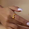Quirky Dachshund Rings Adjustable Open Rings Stylish Hip Hop Finger Rings Versatile Punk Accessories for Women Girl