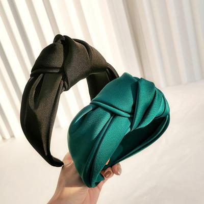 Women Headband Bowknot Decor Pure Color Hair Hoop Lightweight Versatile Hair Decoration Hair Accessories