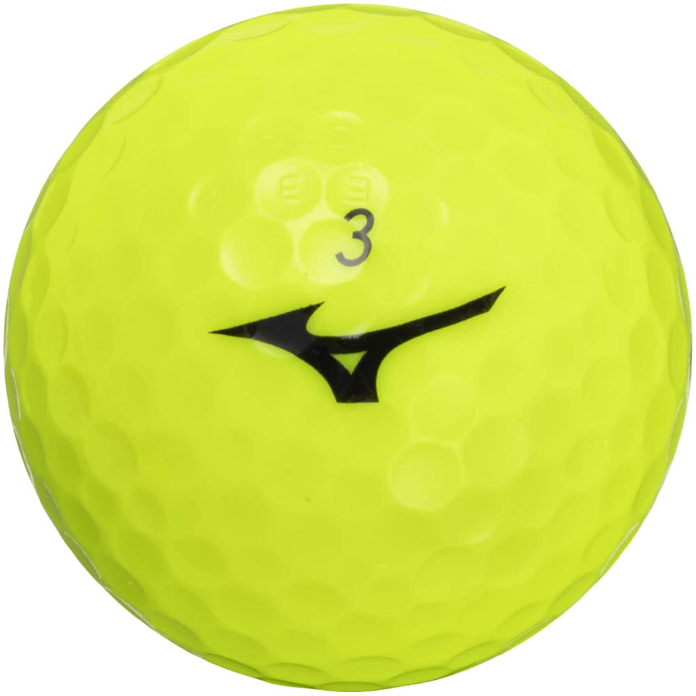 MIZUNO RB MAX Yellow Golf 1 Dozen Distance Suitable for All Head Axial Flow 5NJBT733 Balls, (12 Balls), Type, Speeds, Ultra-Soft Feel, 3-Piece