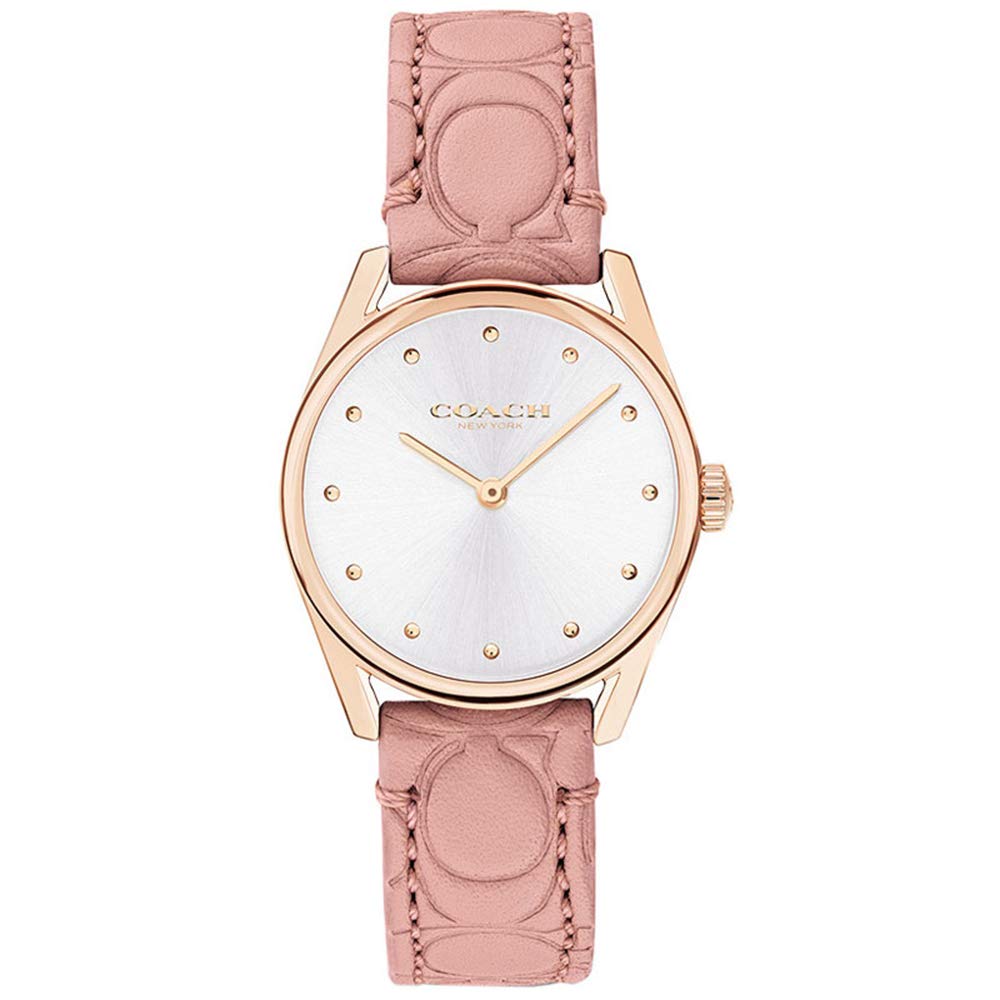 

COACH Rose Gold Pink Leather Belt 14503210 Watch [Coach] Women s [Item]