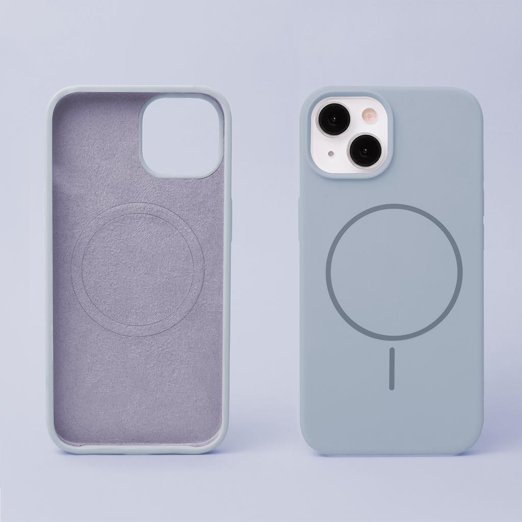 Nakładka Silicone Thin Mag Do Iphone 13 6,1" Jasnoniebieska
