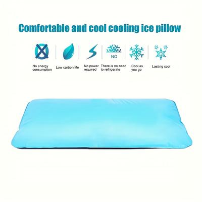 Summer Cooling Ice Pillow Cool Bed Mats Pad Relax Muscle Help Sleeping Pad Mat Travel Pillow Office Comfort Ice Pillow Aid Sleep