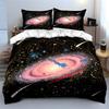 Galaxy-Themed Three-Piece Set Decor Soft Comfortable Duvet Cover Bedding Set Included 1*Duvet Cover & 2*Pillowcases, Gift
