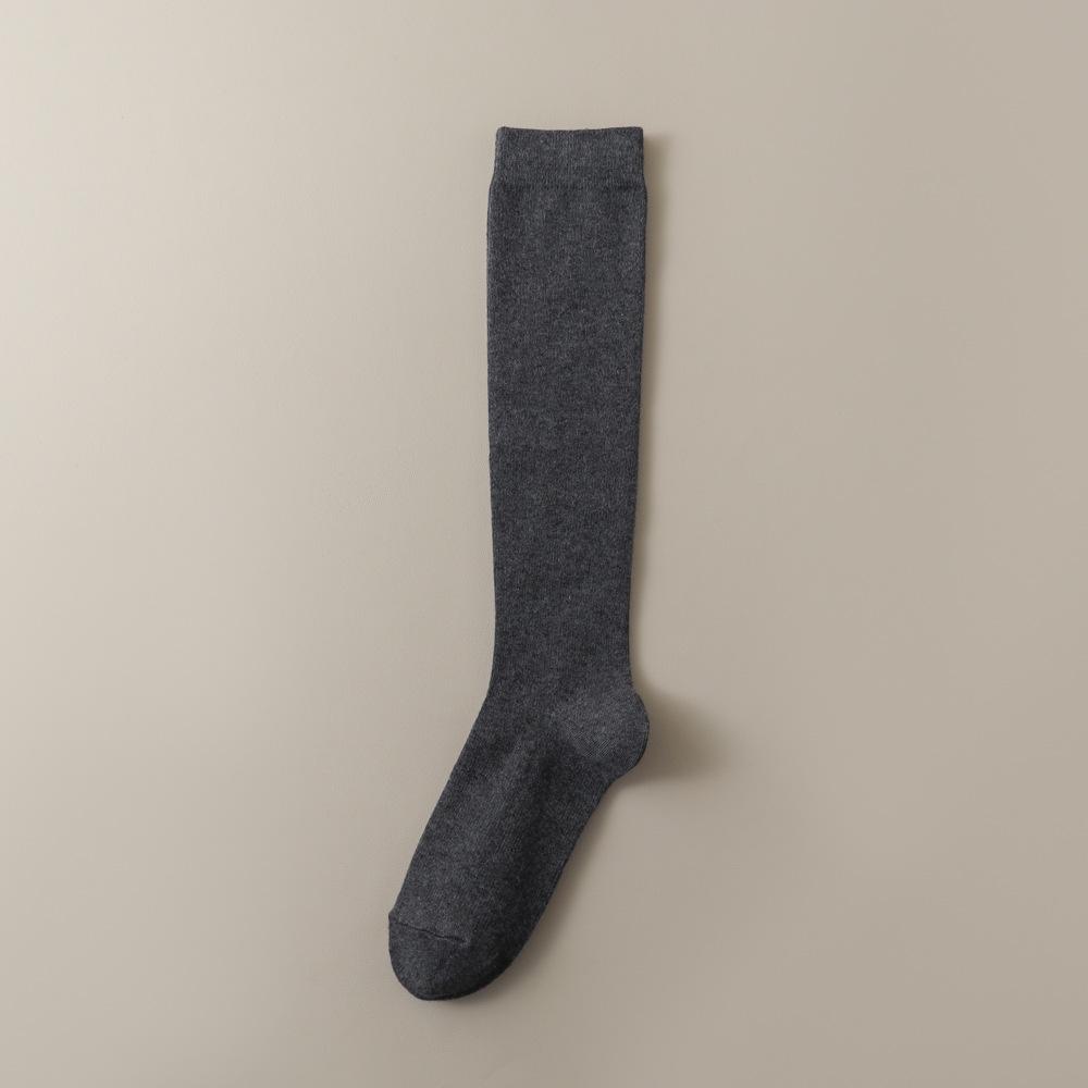 Pressure Slimming Leg Calf Socks for Women, Spring and Autumn, Long Thigh-high Black Mid-calf Socks