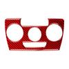 For Jetta Sedan Red Carbon Fiber Manual Climate Control Cover Trim