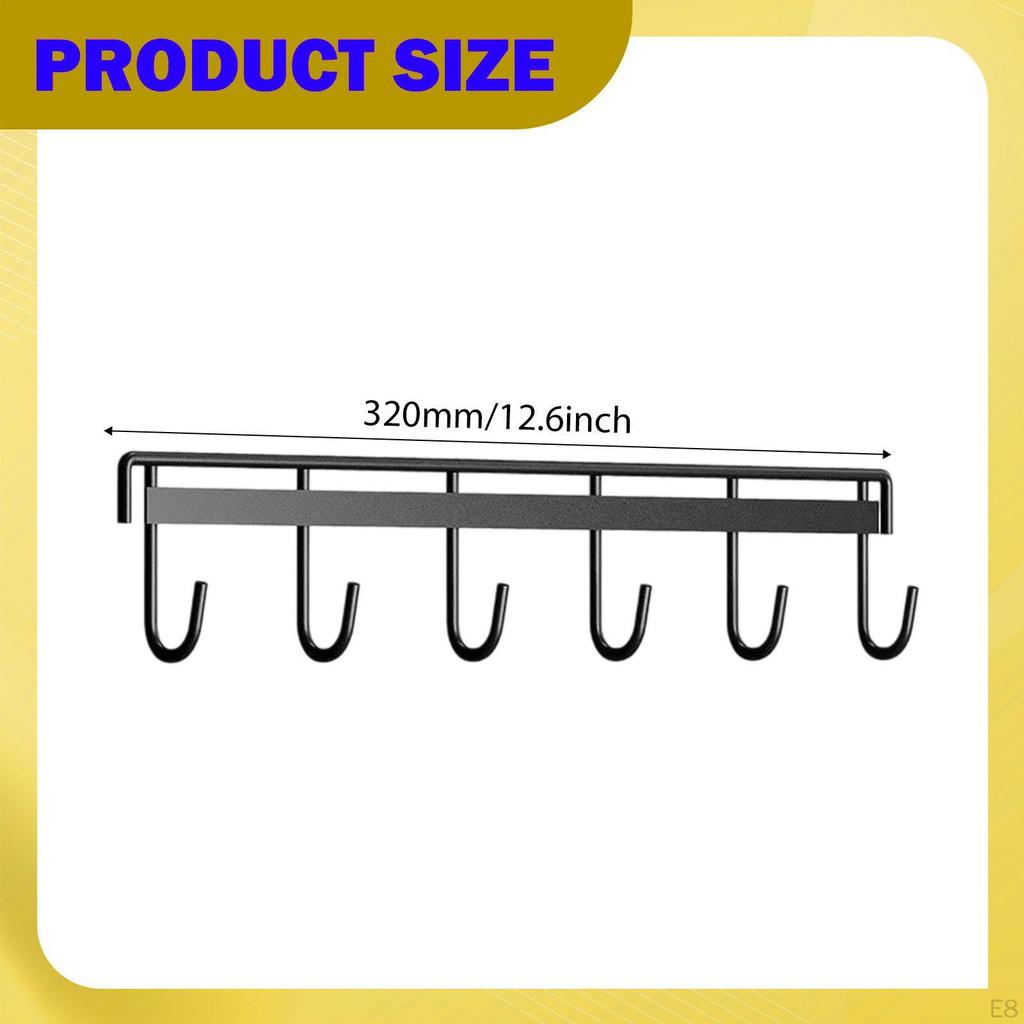 Wall Mounted Badminton Racquet Rack Hanging Hook Large Capacity Sturdy Tennis Racket Holder