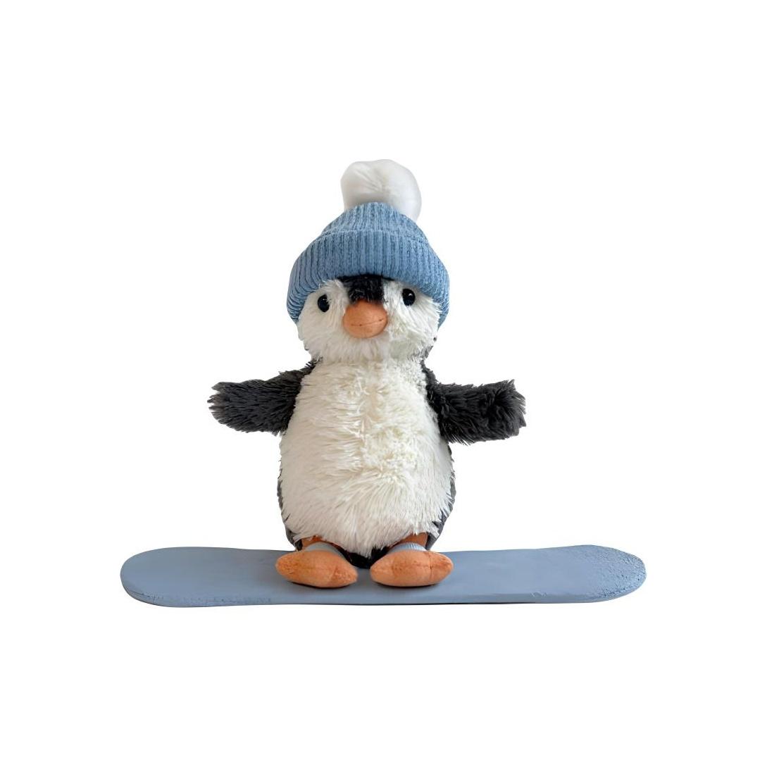 

JELLYCAT Christmas Penguin Ski Off-White Doll Plush Doll Sitting 11cm tall Box Not Included