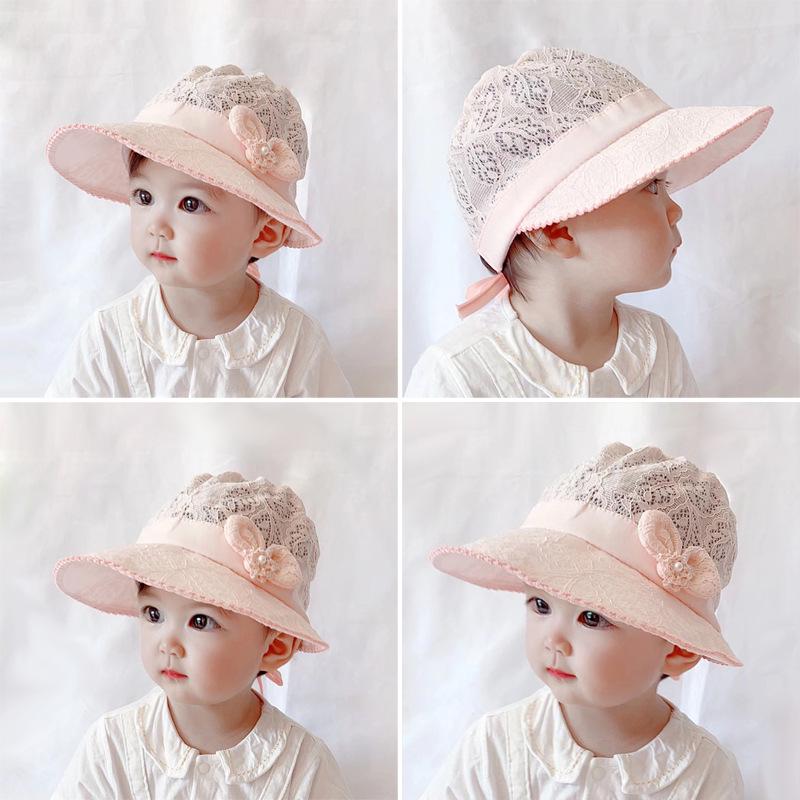 Girls' Lace Princess Sun Hat - Cute & Adorable Wide Brim for Spring/Summer