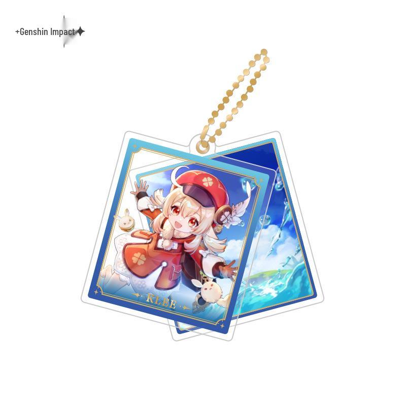In Stock: Genshin Impact Character Badges & Keychains - Furina & Kazuha Series