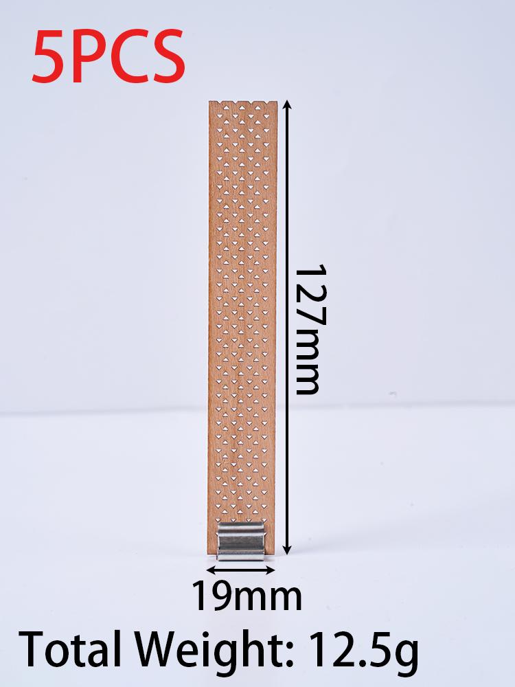Große Flamme Holzkerzendochte mit Metallbasen Kerzenkerne Herstellungsmaterialien Natürliches Rechteckholz für DIY Sojawachskerzen