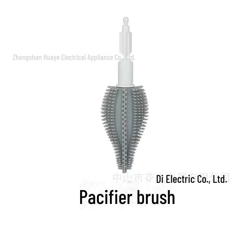 Multifunktionale elektrische Reinigungsbürste: Scheuerschwamm, Drahtbürste, Geschirrspül-, Schuh-, Tassen- und Flaschenbürstenköpfe enthalten.