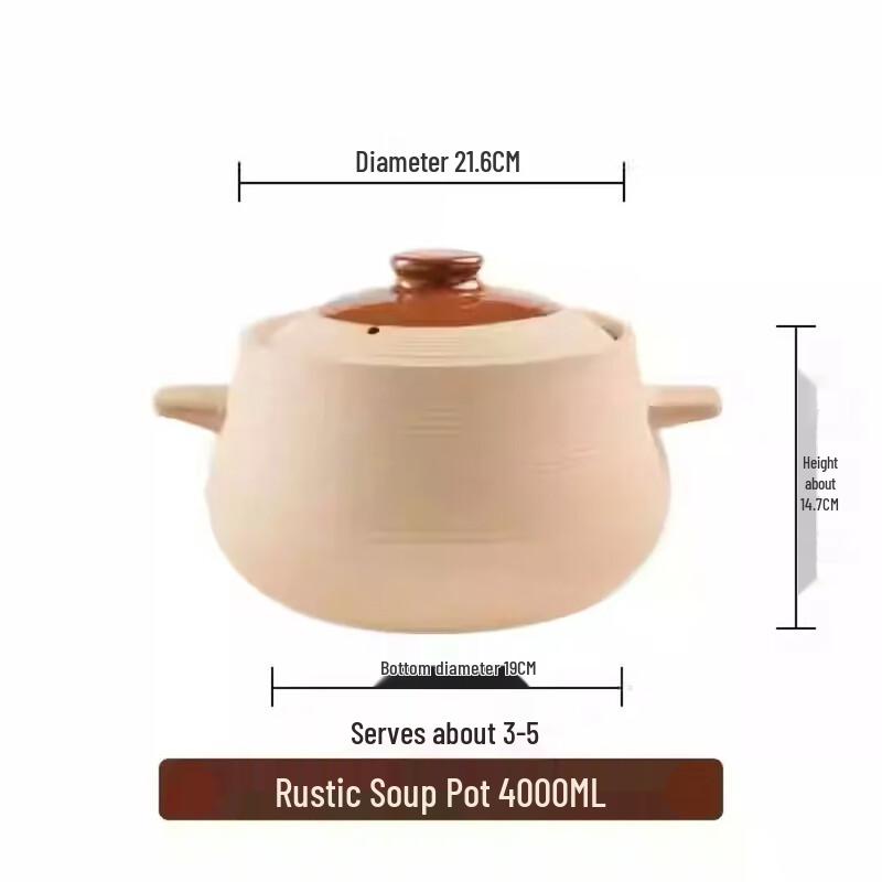 Terracotta Clay Soup Pot