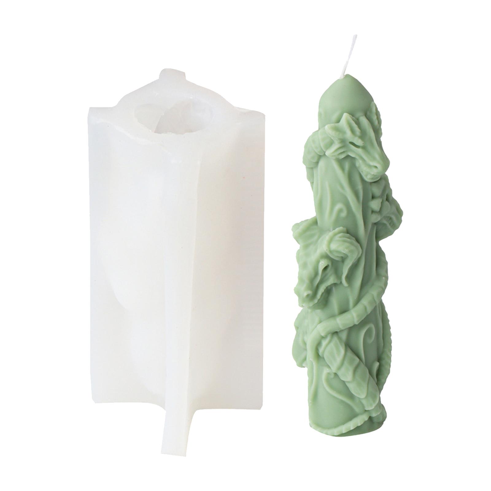 

Форма для изготовления колонны в виде лошади с двойной головкой, силиконовая форма для изготовления свечей и мыла, термостойкая форма для ароматерапии S