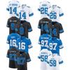 Detroit Lions 14 St. Hnědá 16 Goff 26 Gibbs NFL Dres Vyšívaná Fotbalová Uniforma Pánská Dámská