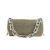 New Outdoors Allover Rhineste Bucket Bag, Glitter Chain Prom Purse, Women's Mini Crossbody Bag (6.3*3.54) Inch