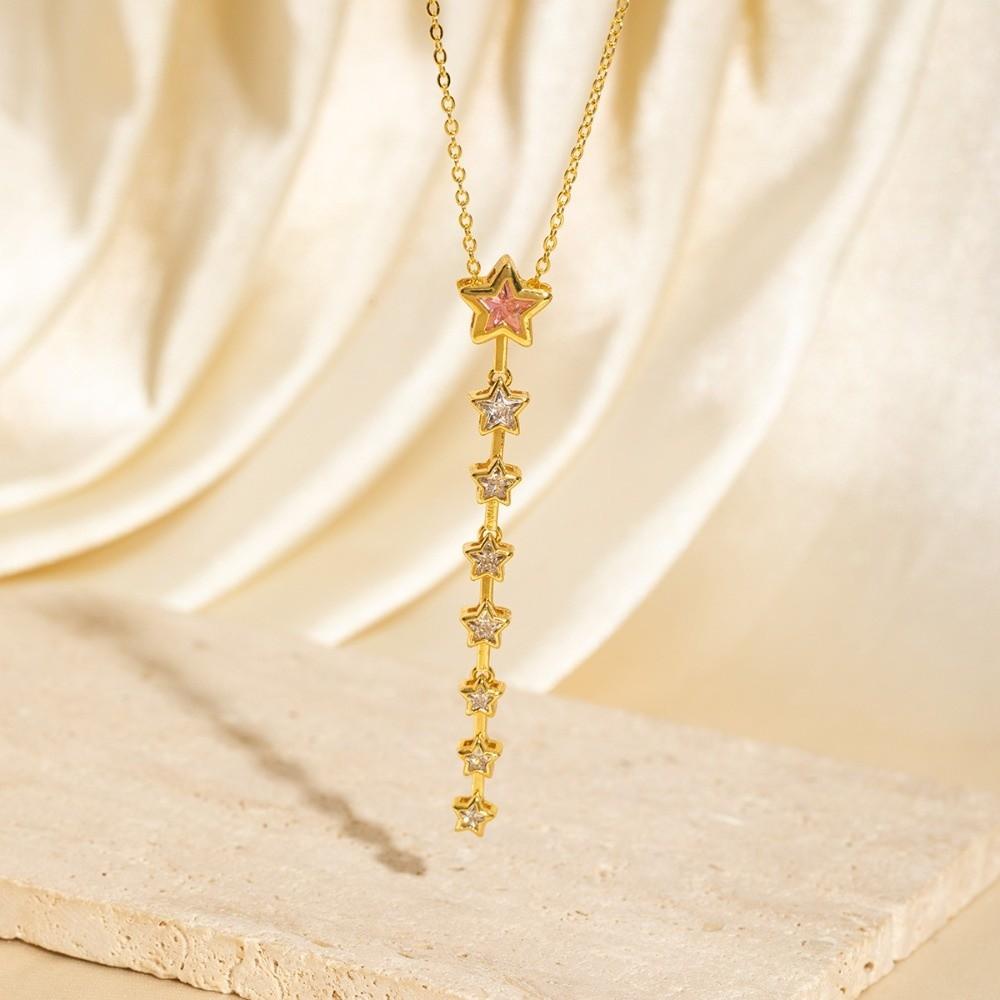 Retro Colorful Zircon Collarbone Chain Irregular Crystal Luxury Pendant Y-shaped Long Tassel Jewelry Accessories